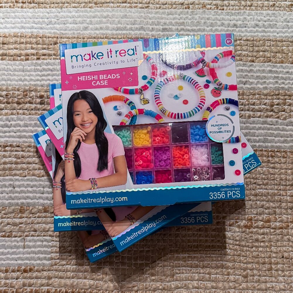 NEW Make It Real Heishi Beads Case- 3356pcs